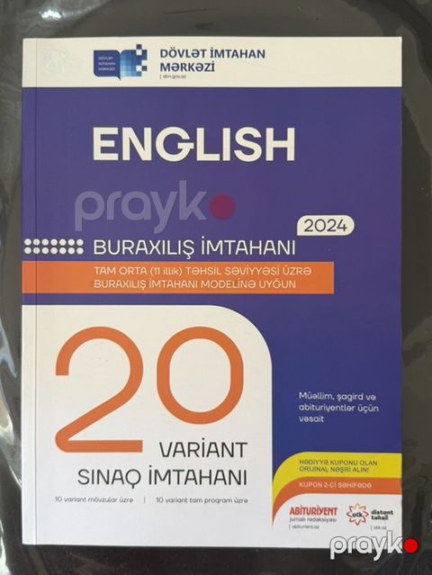 Məhsul: “English – Buraxılış İmtahanı 2024” (Dövlət İmtahan Mərkəzi — Bakı