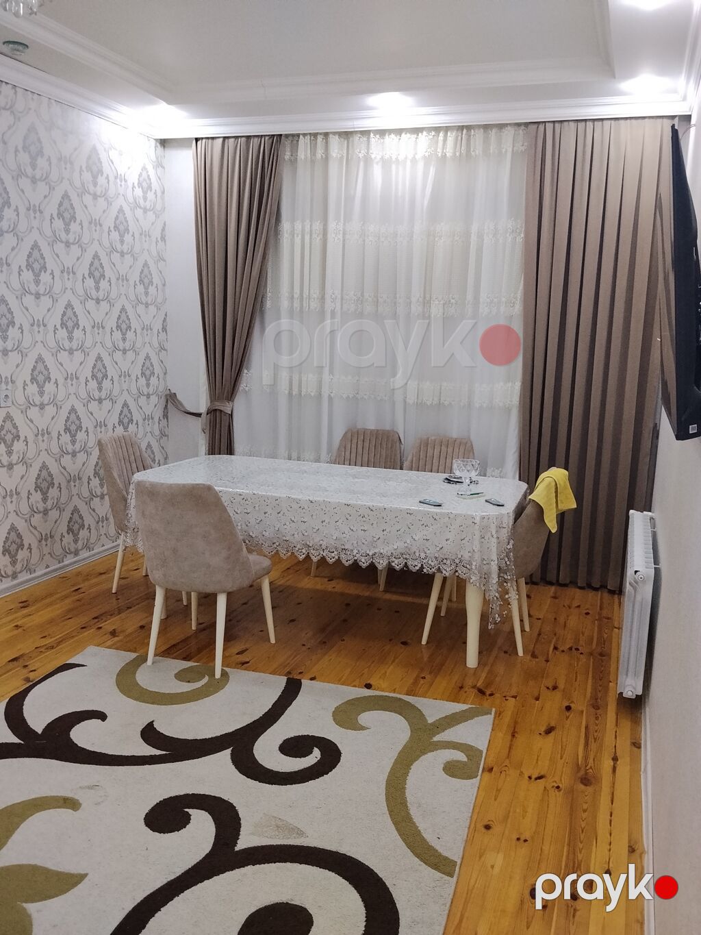 72 kv. m, 3 otaqlı, Kombi, Qaz, İşıq — Ev, villa, Digah (4)