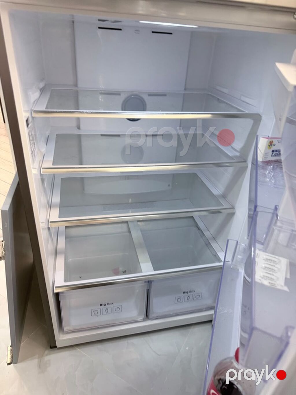 Samsung iki qapılı soyuducu (üstdə dondurucu), inox rəng. 1il yarım — Soyuducular, Bakı (3)