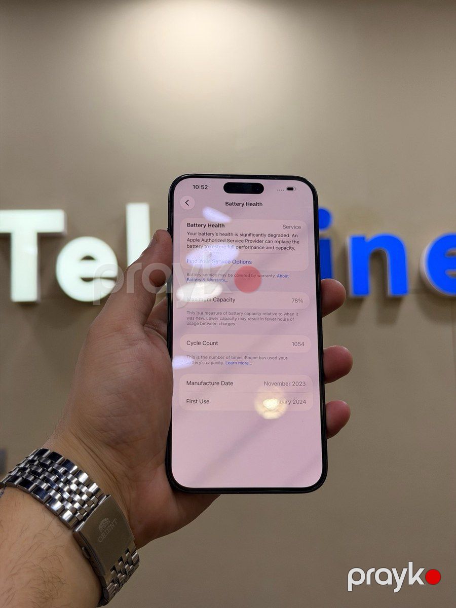 Apple iPhone 15 Pro Max Blue Titanium 256GB/8GB — Smartfonlar, Bakı (6)