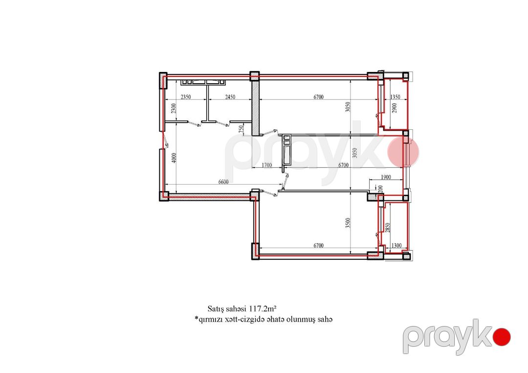 Satılır 3 otaqlı yeni tikili 117 m² — Mənzil, Bakı (7)