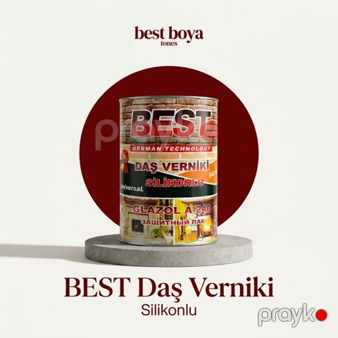 Best Daş Verniki 1L, 5L, 15L |Silikonlu Qoruyucu Lak (Daş və Kərpic üçün) — Bakı