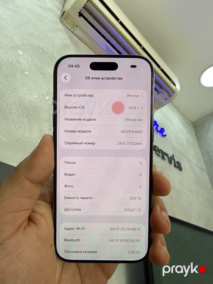 Apple iPhone Air Sky Blue 256GB/8GB — Smartfonlar, Bakı (4)