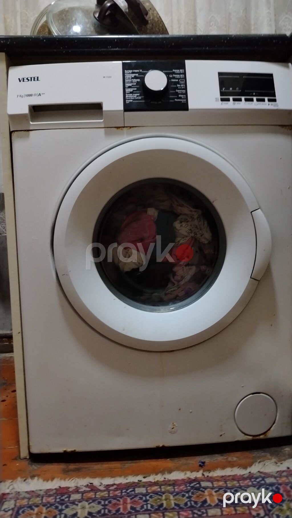 Vestel W7104 paltaryuyan maşın - Yükləmə: 7 kq - Sıxma sürəti: 1000 — Çamaşır maşınları, Bakı (4)