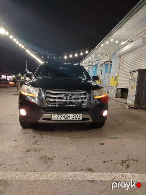 Hyundai Santa Fe MLX – qara rəngli, 5 qapılı krossover/SUV. Əsas — Bakı