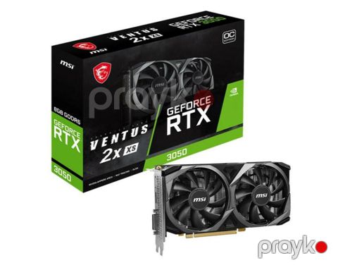 Video kart VGA MSI GeForce RTX 3050 Ventus 2X XS 8G OC, 8GB GDDR6 — Bakı