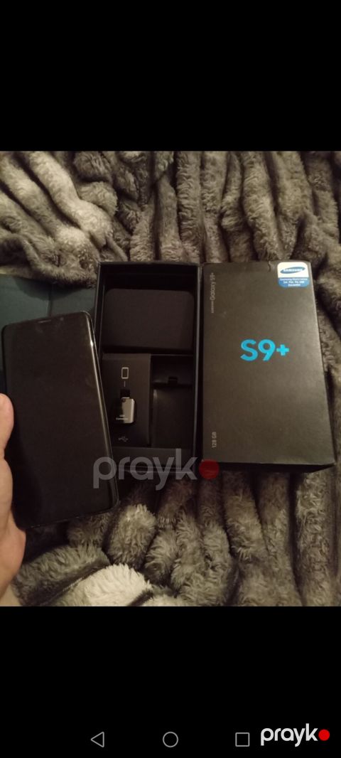 Samsung Galaxy S9 Plus, 128 GB, rəng - Qara, Simsiz şarj — Bakı