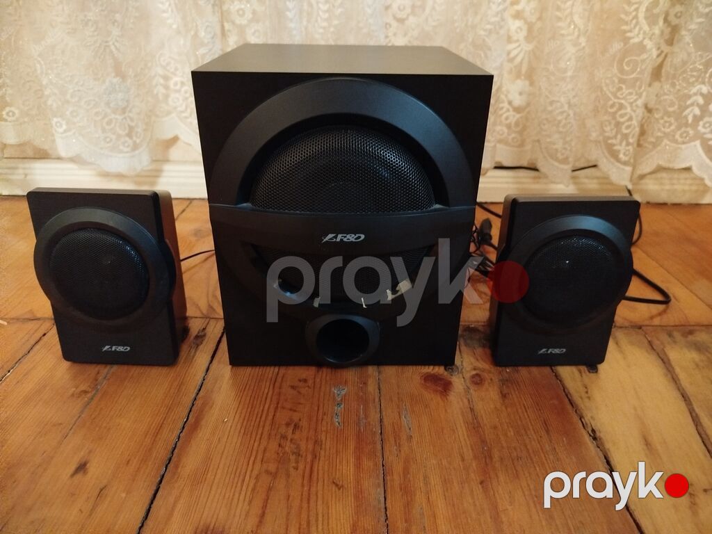 2.1 audio sistemi - Komplekt: 1 ədəd subwoofer + 2 ədəd peyk kolonka — Dinamiklər və akustik sistemlər, Gəncə (2)