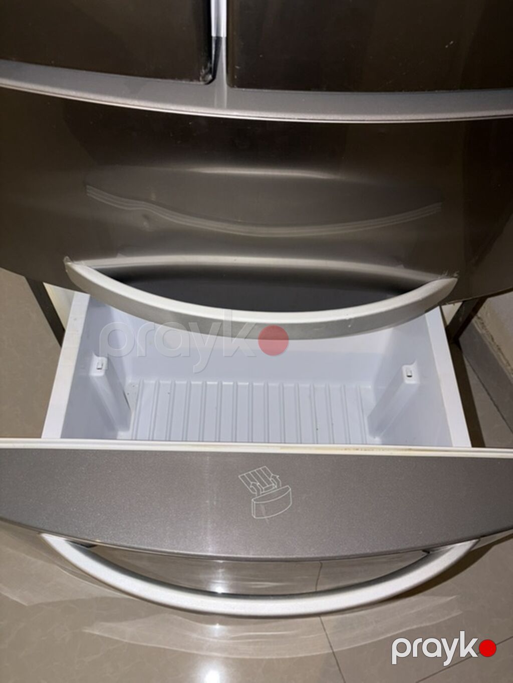 İşlənmiş 4 qapılı Hotpoint Ariston Soyuducu Satılır, rəng - Boz — Soyuducular, Bakı (9)