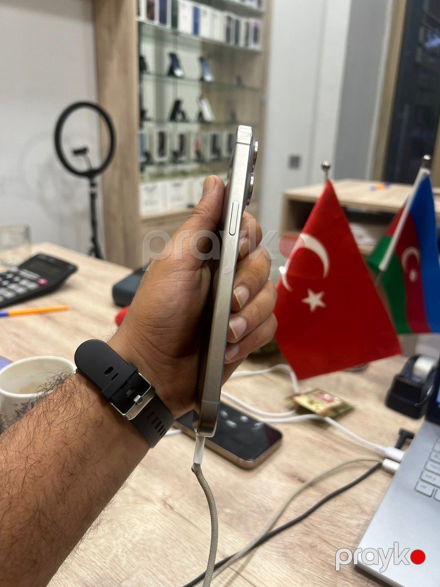 Apple iPhone 15 Pro Max Natural Titanium 512GB/8GB — Smartfonlar, Bakı (3)
