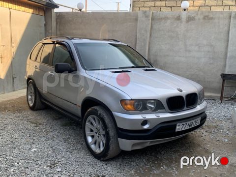 BMW X5 (E53) SUV - Kuzov: gümüşü rəng, 5 qapı, dam relsləri - Tam — Novxanı