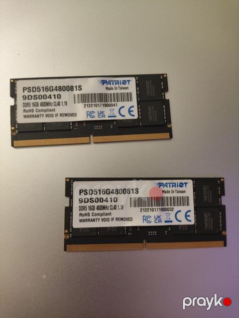 Operativ yaddaş Patriot 32GB DDR5 Sodımm 4800MHz — Bakı