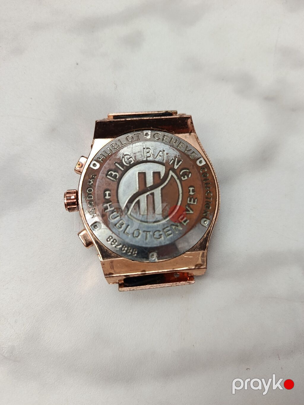 Hublot Big Bang tərzində qol saatı, qızılgül tonlu metal kasa ilə — Qol saatları, Digah (3)