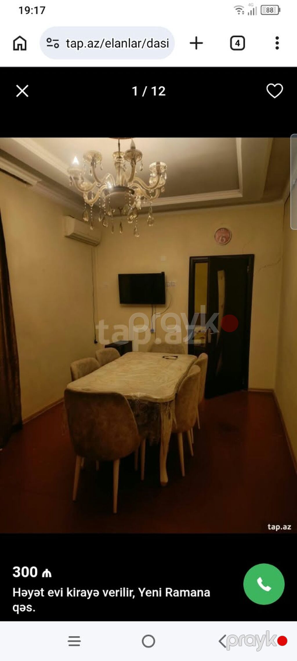 2 otaglı ev adelni soyducu palataryuyani kandsaneri iranpeci vif — Ev, villa, Digah (10)