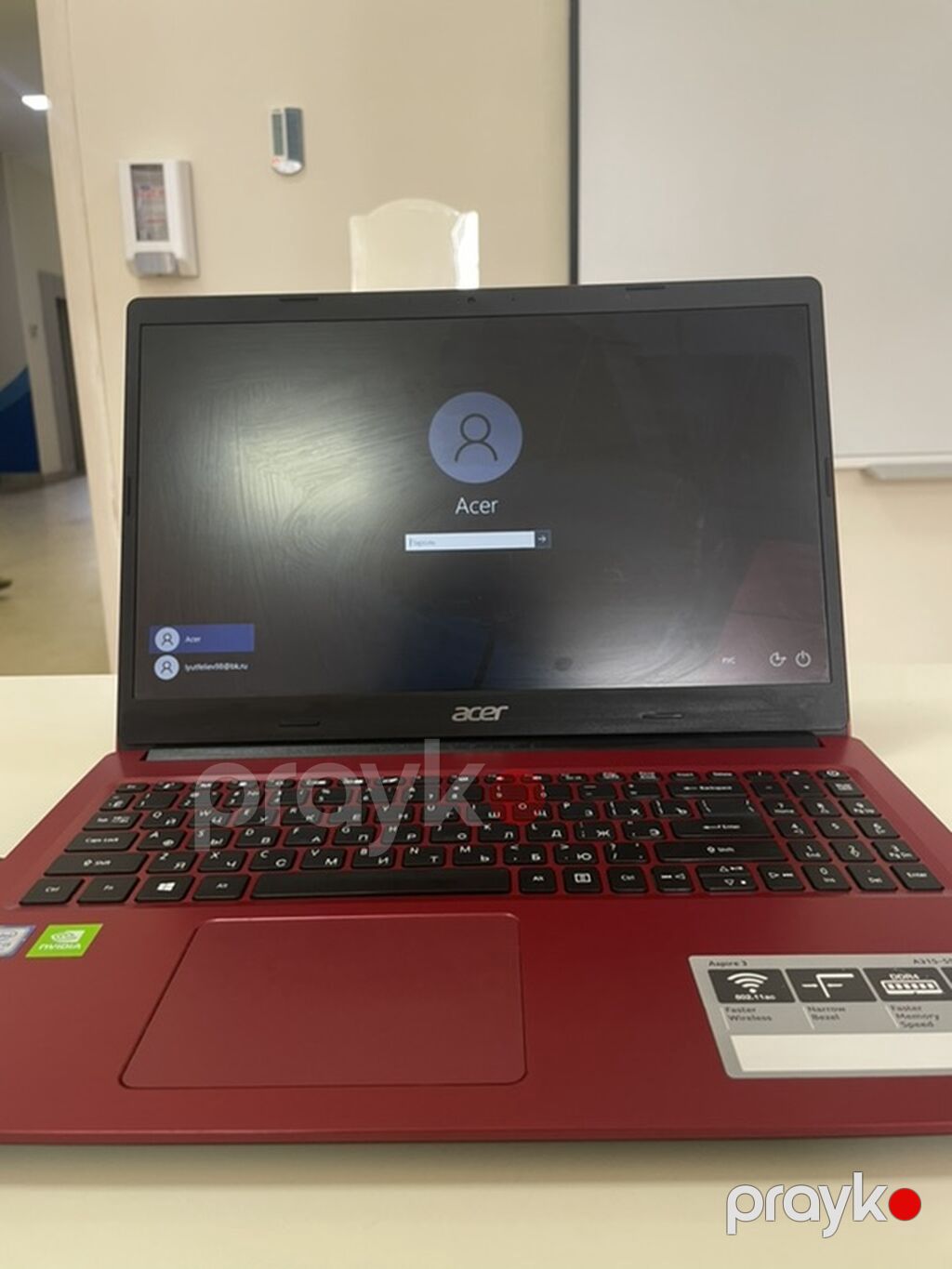 Acer Aspire 3 qırmızı noutbuk - 15.6" ekran, nazik çərçivə - Tam — Acer, Bakı (2)
