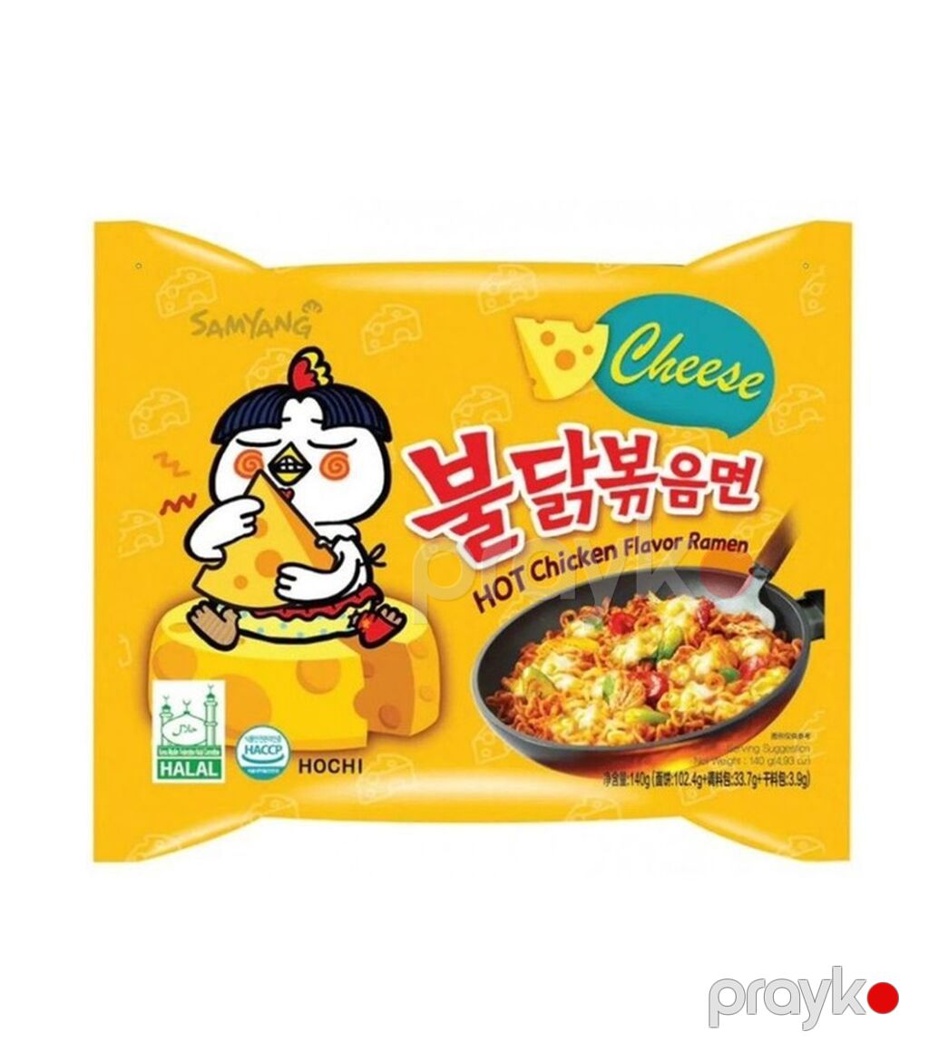 Samyang Buldak Cheese – acılı toyuq dadlı ramen Cheese Hot Chicken — Qida məhsulları, Bakı (2)