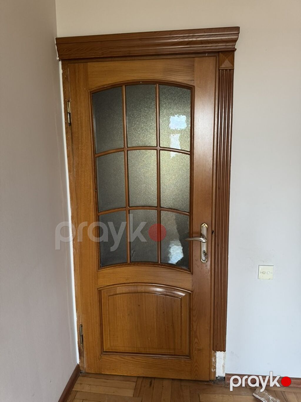 Taxta qapılar 3 ədəd 1 qoşa açılan 2 tək açıaln qapı əla vəziyyətdədir — Pəncərələr, qapılar, balkonlar, Bakı (4)