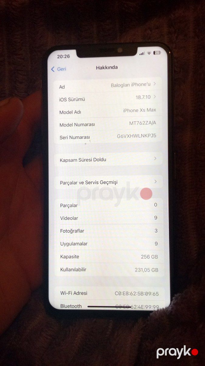 Apple iPhone XS Max Gold 256GB/4GB — Smartfonlar, Bakı (6)