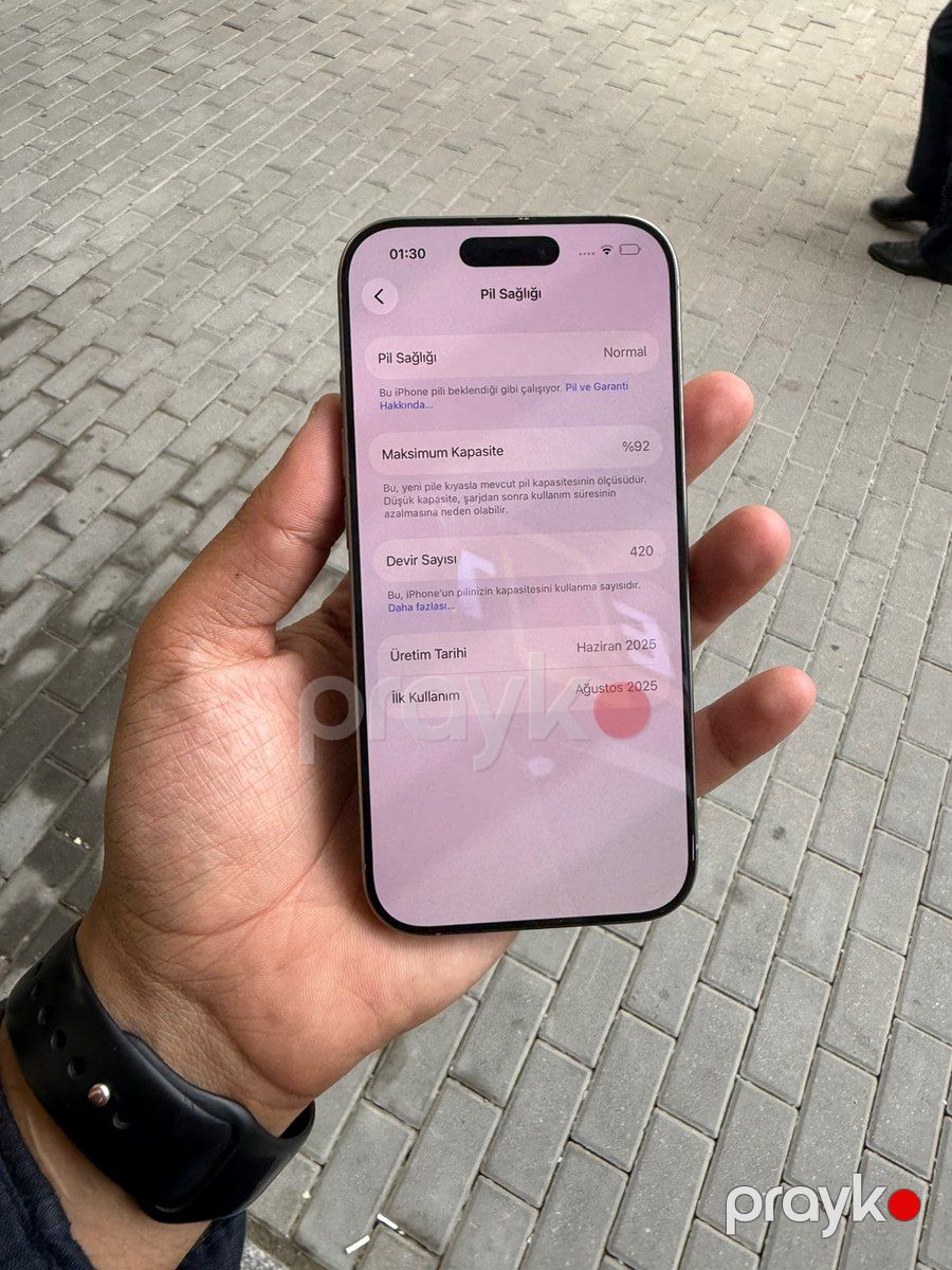 Apple iPhone 16 Pro Natural Titanium 256GB/8GB — Smartfonlar, Bakı (6)
