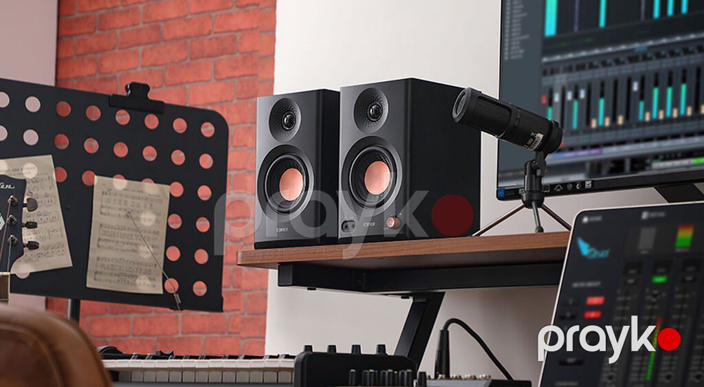 Edifier MR3 Black Studio Speakers 36W, BTv5.4: 800 50mFFS,TRS: 1228 100mV (+4dBu), R — Səs texnikası, Bakı (7)