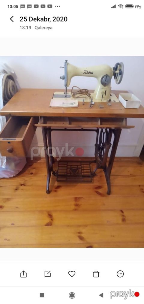 Tikka 45 tikiş maşını – ayaqla işləyən stolüstü komplekt - Model — Bakı