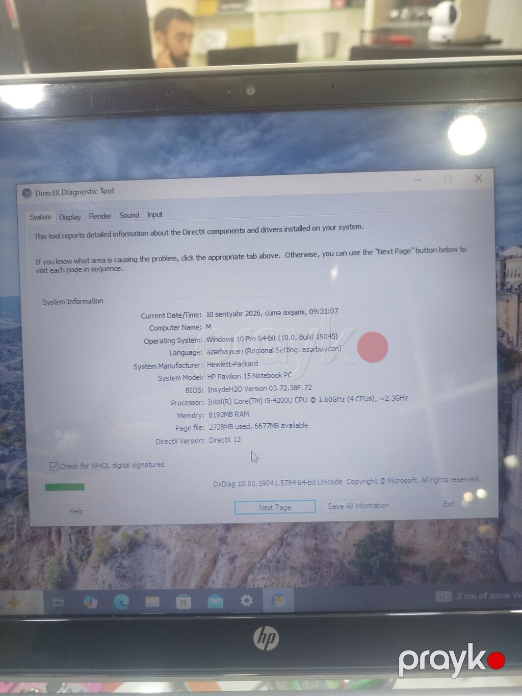 HP Pavilion 15 noutbuk - Model: HP Pavilion 15 Notebook PC — HP, Sumqayıt (4)