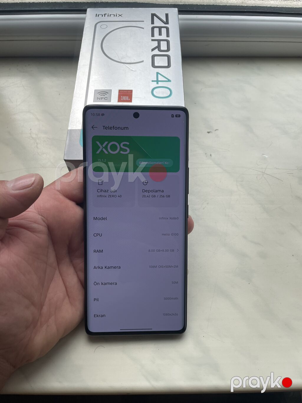 Infinix Zero 40, 256 GB, rəng - Göy, Sensor, Face ID — Infinix, Bakı (8)