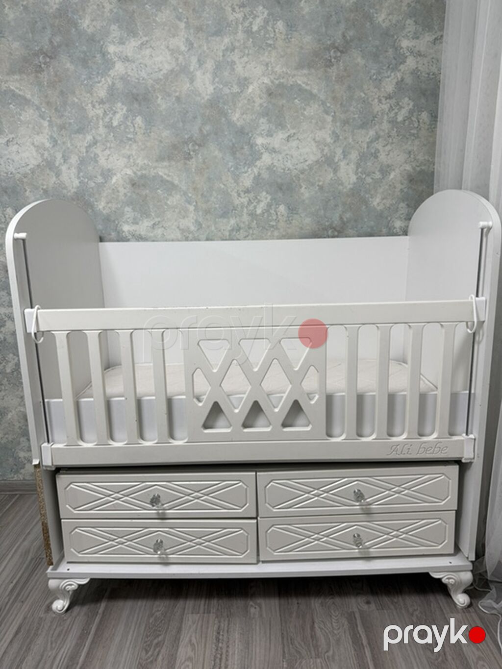 Ali Bebe uşaq beşiyi və döşək - Brend/model: Ali Bebe - Rəng: ağ — Bəşikləri, Sumqayıt (7)