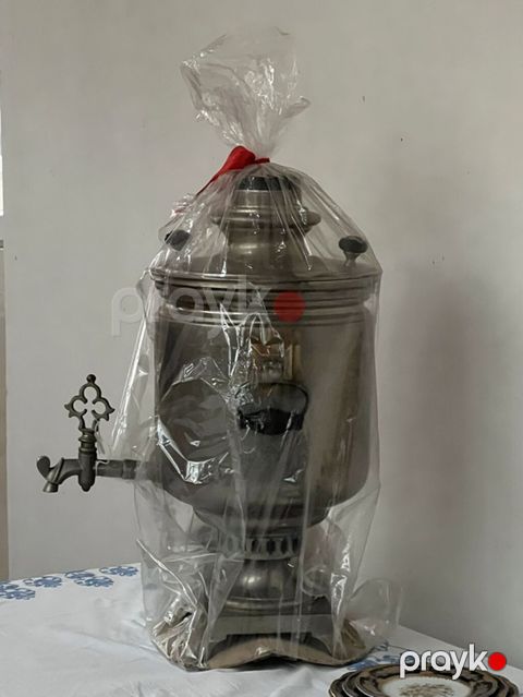 Qədimi Samovar Tula zavodu medalları üzərində 10-Litr təmiz Latundan — Masazır