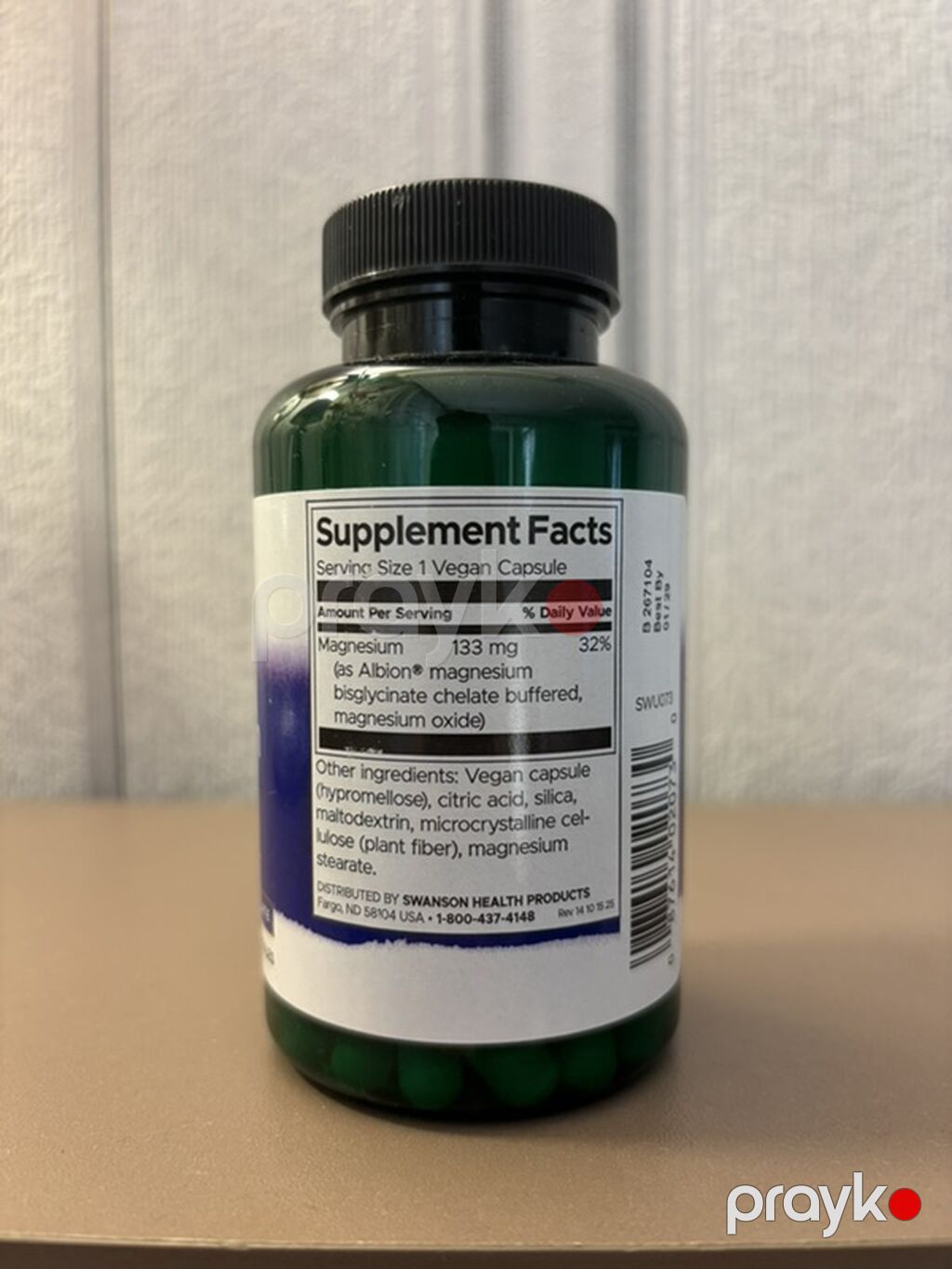Swanson Albion Magnesium Glycinate – Amino Turşu Xelatlı Maqnezium — Vitaminlər və qida əlavələri, Bakı (2)