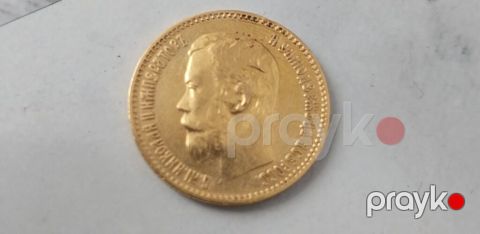 Qızıl 5 lik Nikolay beşliyi) satılır. Yaxşı vəziyyətdədir zədəsi — Bakı
