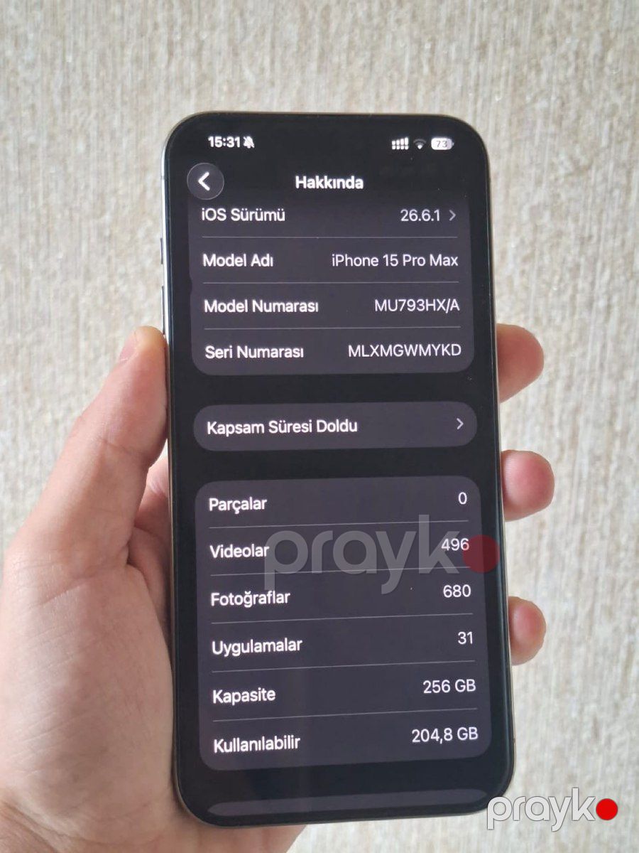 Apple iPhone 15 Pro Max Natural Titanium 256GB/8GB — Smartfonlar, Bakı (7)