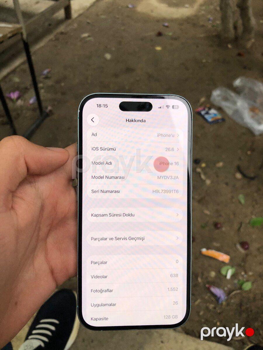 Apple iPhone 16 Ultramarine 128GB/8GB — Smartfonlar, Bakı (5)