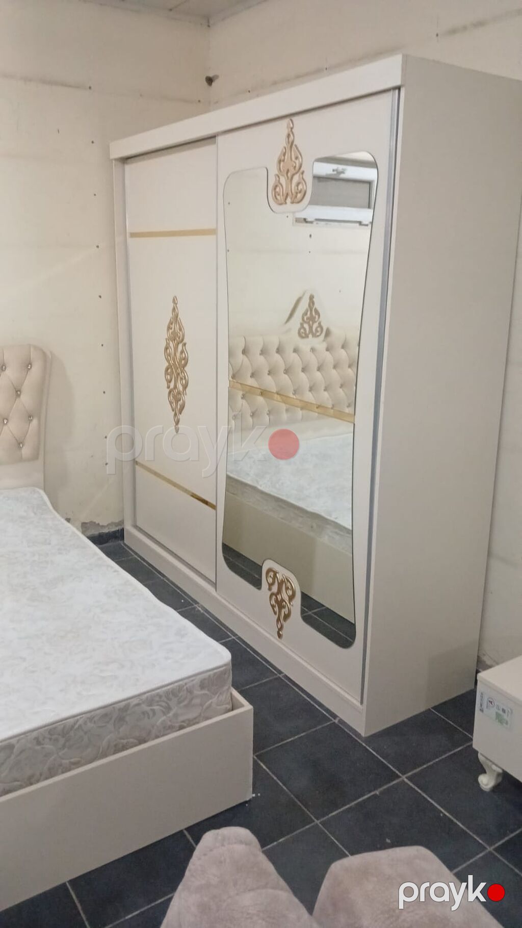 İkinəfərlik çarpayı, Dolab, Termo, 2 tumba, İşlənmiş — Yataq otağı mobilya dəstləri, Bakı (4)