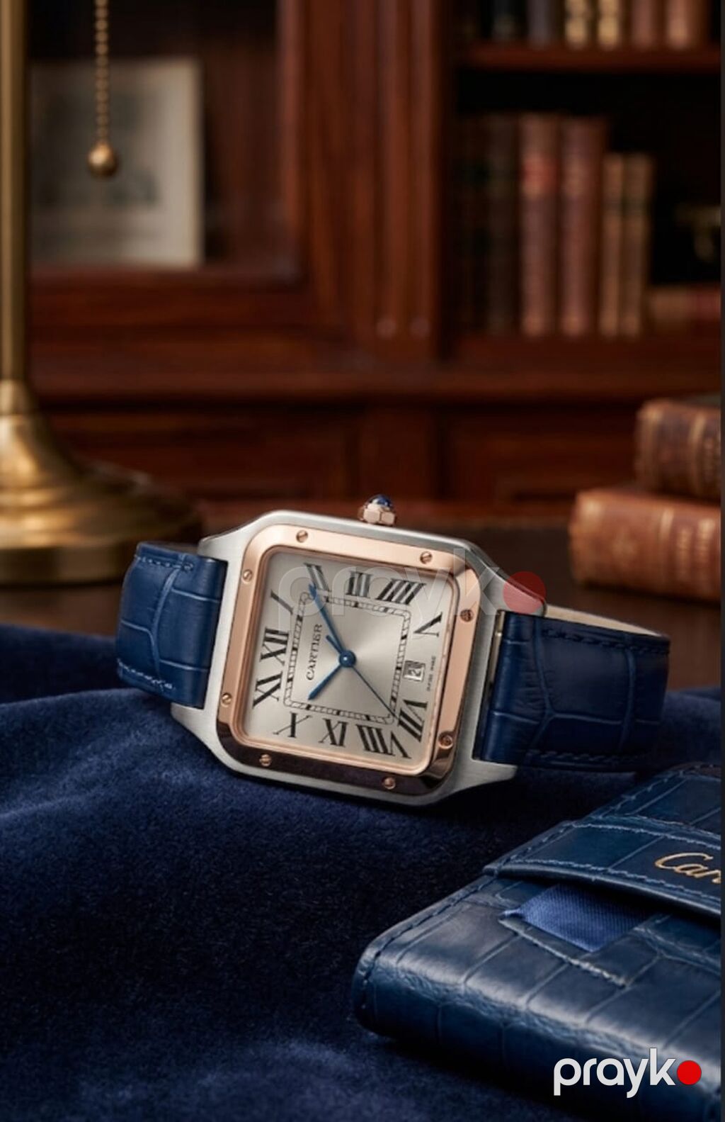 Cartier Santos-Dumont kişi qol saatı - Korpus: kvadrat formalı — Qol saatları, Mehdiabad (3)