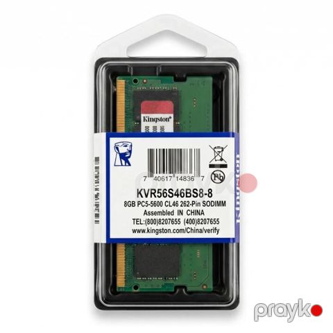 RAM, So-dimm NB Kingston DDR5 8GB 5600MHz — Bakı