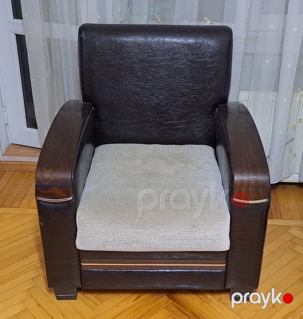 İşlənmiş, Kreslo, Süni dəri, Kredit yoxdur — Kreslolar, Bakı (3)