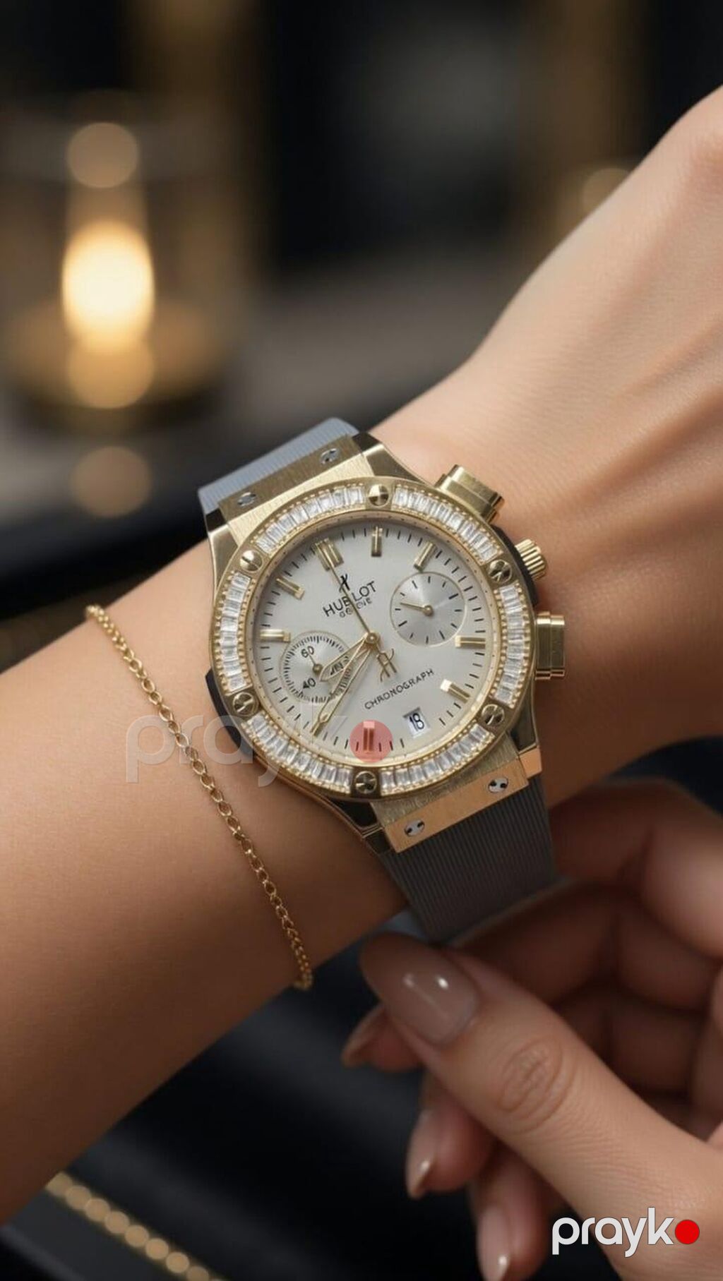 Hublot Chronograph – premium qol saatı - Korpus: polad və qızılı — Qol saatları, Mehdiabad (3)
