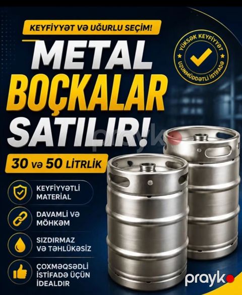 Pivə boçkası satılır 30 və 50 litirlik — Qazax