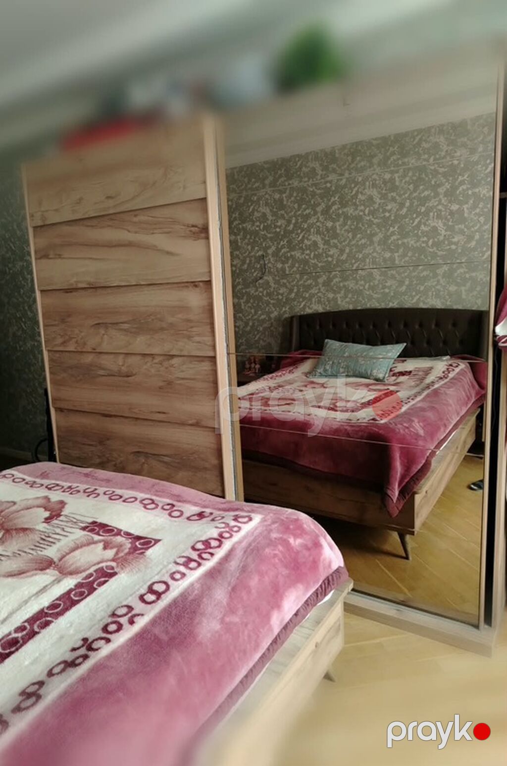 Yataq otağı dəsti - Çarpayı: 2 nəfərlik, taxta karkaslı. Başlıq — Yataq otağı mobilya dəstləri, Bakı (10)