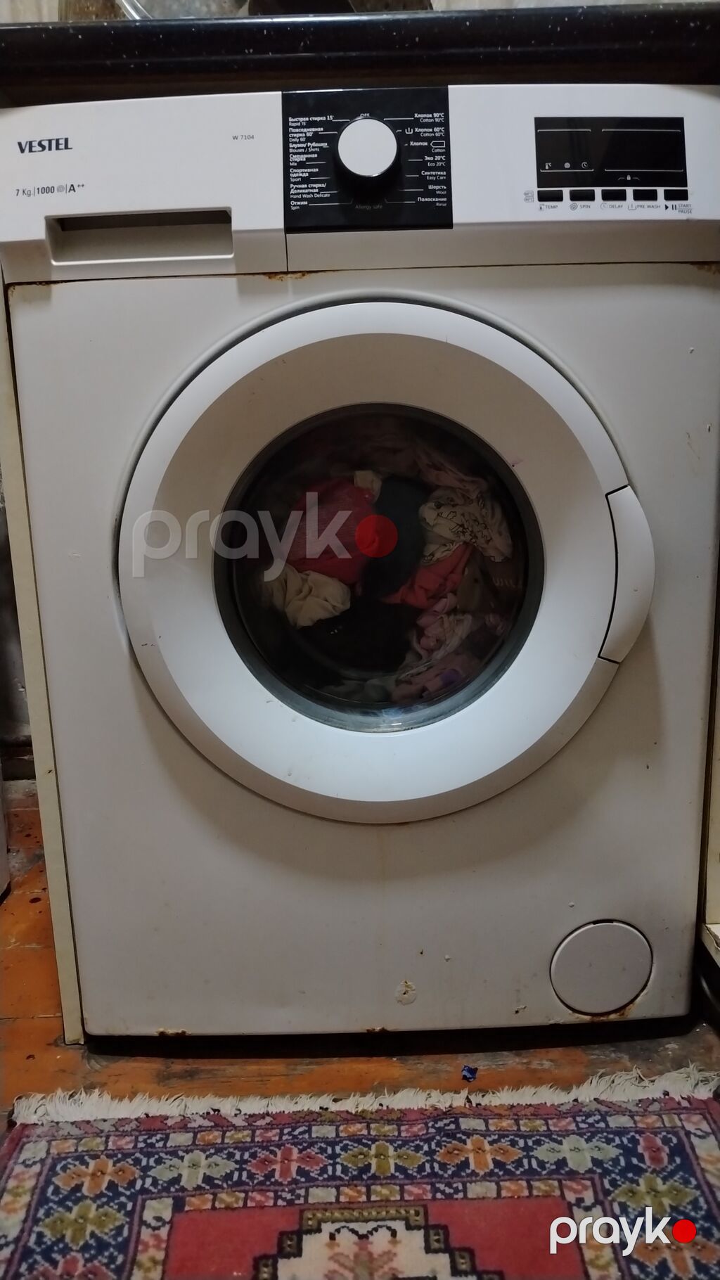 Paltaryuyan maşın Vestel, 7 kq, İşlənmiş, Kredit yoxdur, Ünvandan götürmə — Çamaşır maşınları, Bakı (3)