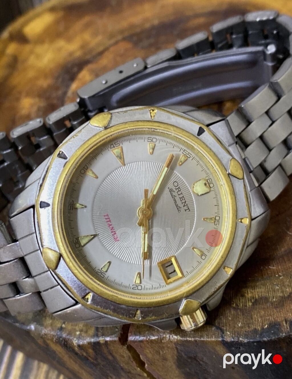 Orient Mechanical Titanium qol saatı - Korpus və qolbaq: titan — Qol saatları, Gəncə (4)