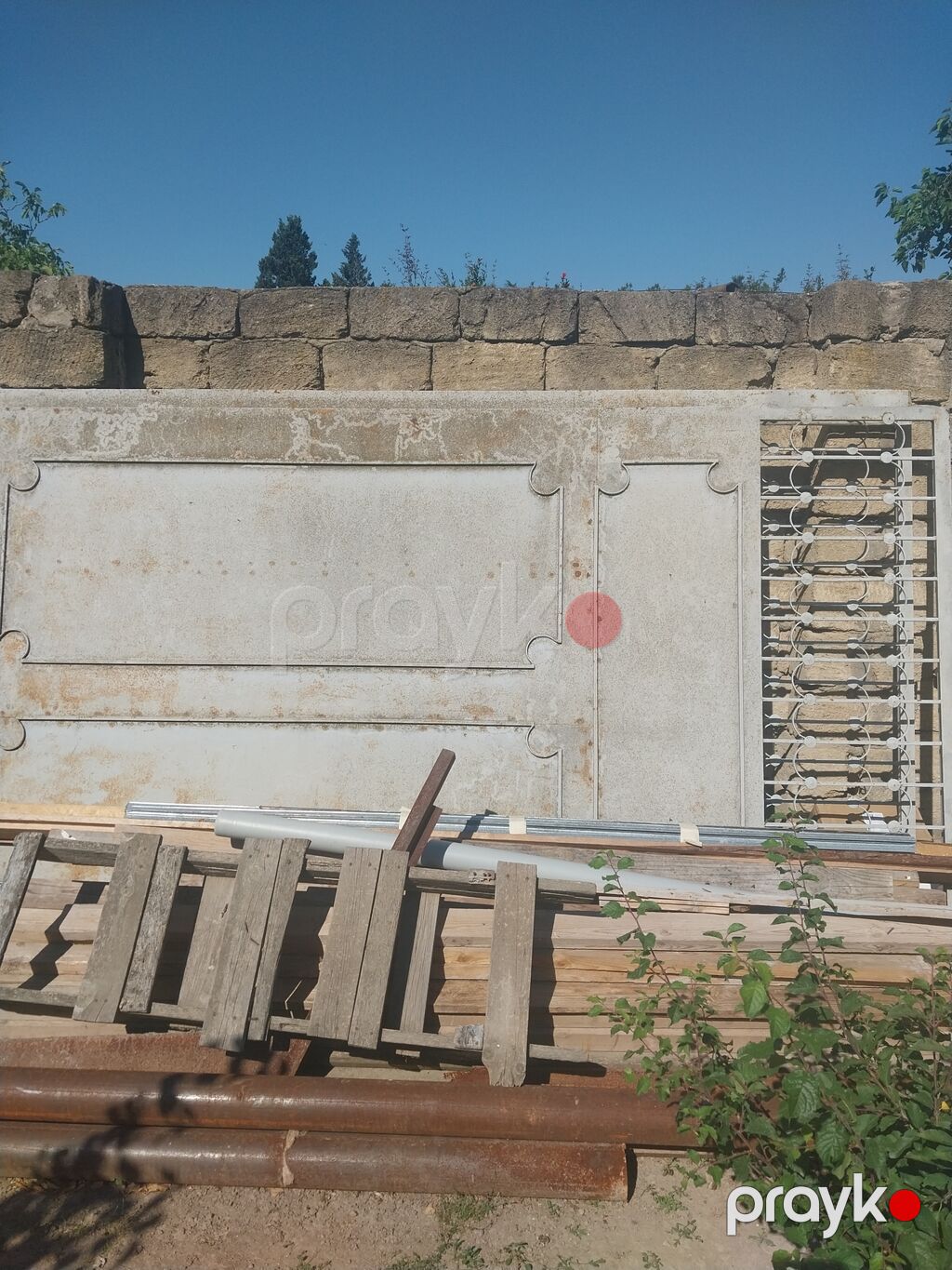 Metal darvaza dəsti - Material: qalın metal vərəqlər və möhkəm metal — Pəncərələr, qapılar, balkonlar, Novxanı (4)