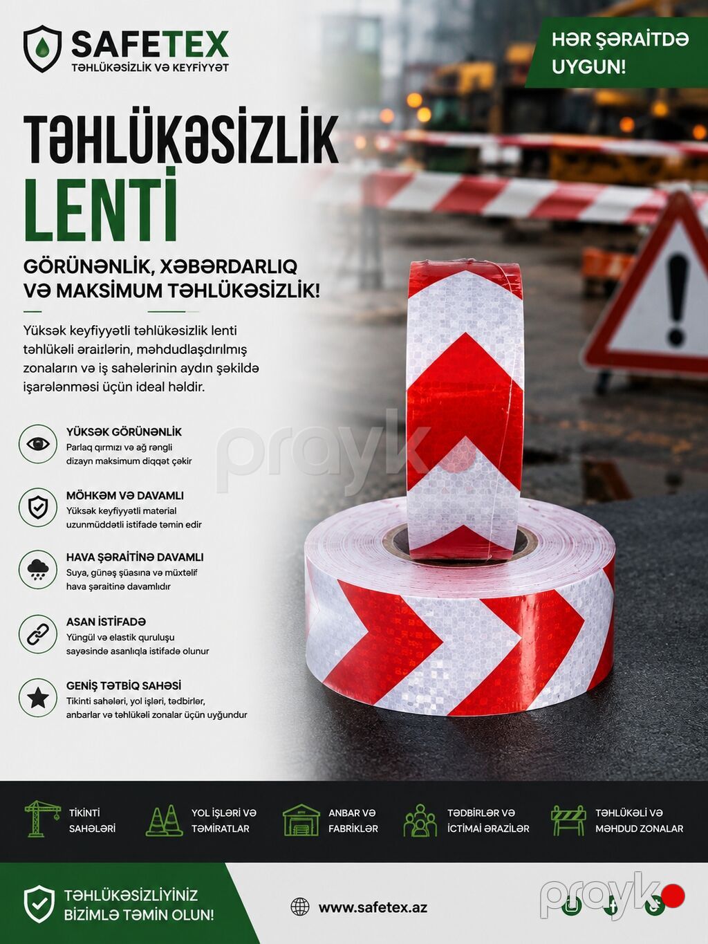 Safe TEX yol və parklanma təhlükəsizliyi məhsulları 1) No Parking — Avtoşoför dəstləri, Bakı (9)