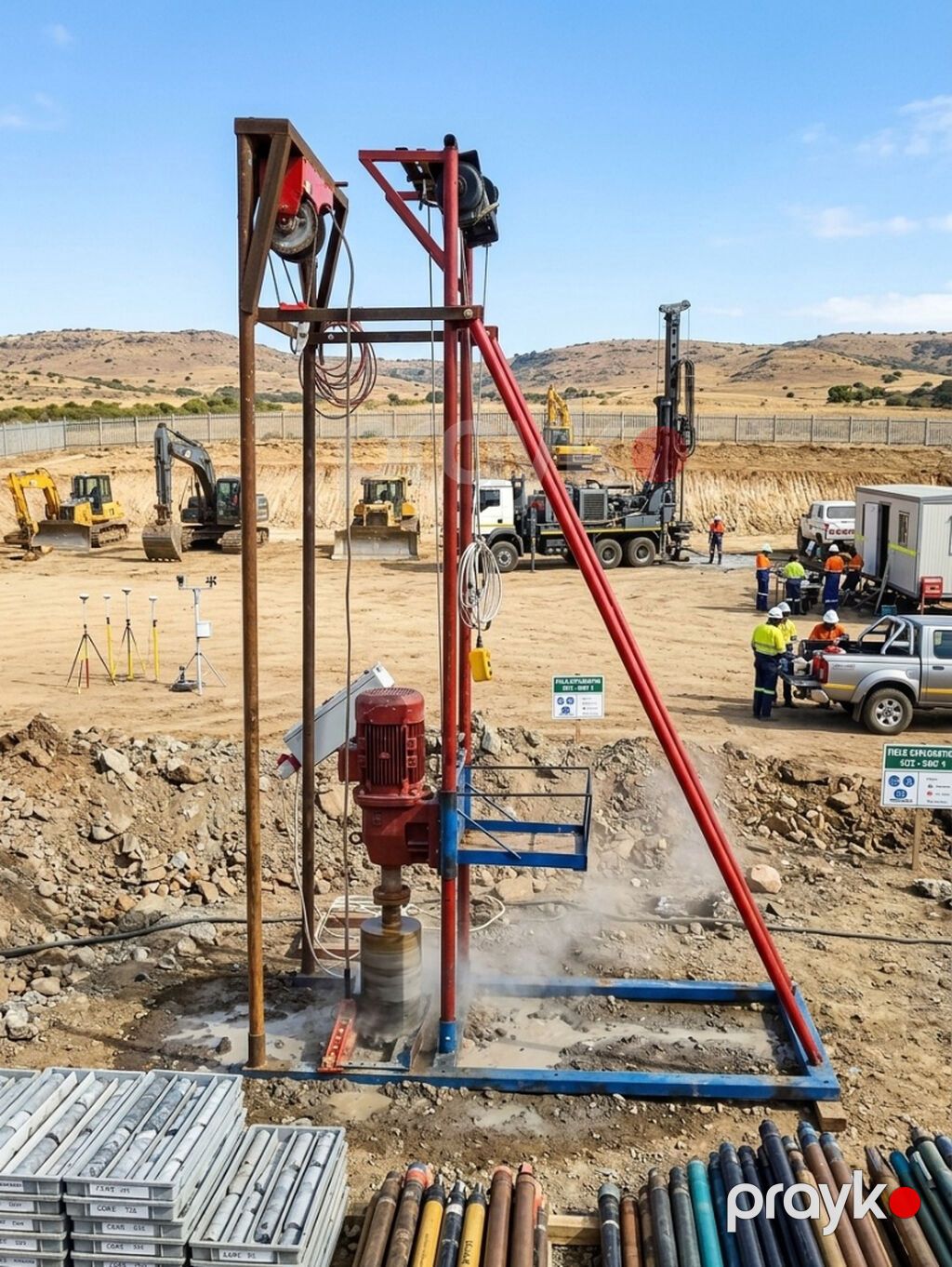 Qazma qurğusu elektriklə isləyən Hündürlük - 3mt Qazma ştanqının — Suvarma avadanlığı, Bakı (7)
