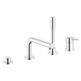 Grohe Concetto 19576002 – 4 dəlikli hamam qarışdırıcısı və əl duşu — Yoboo az — Краны и смесители
