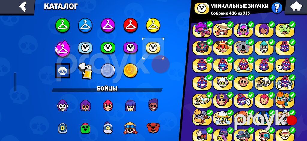 Brawl Stars oyun hesabı üçün zəngin kosmetik kolleksiya - Nadir — Digər, Bakı (3)