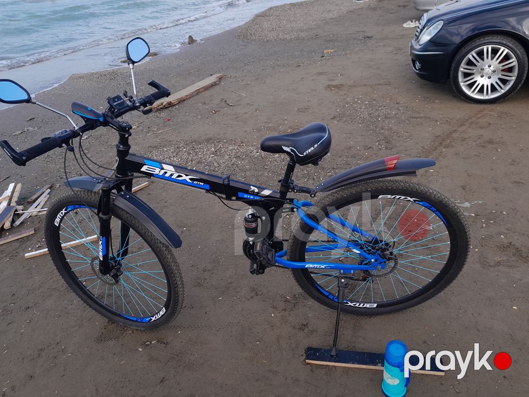 Bmx-mtx hibrid velosiped, qara-mavi rəng — Dağ velosipedləri, Xırdalan (2)