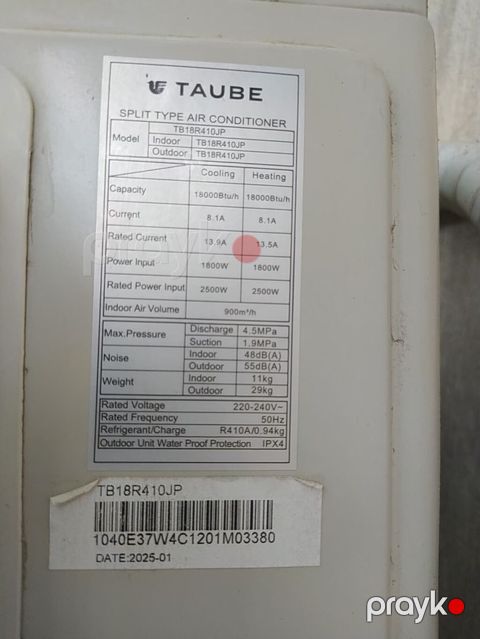 Taube Split Tipli Kondisioner – Model TB18R410JP - Tip: Divar tipli — Bakı