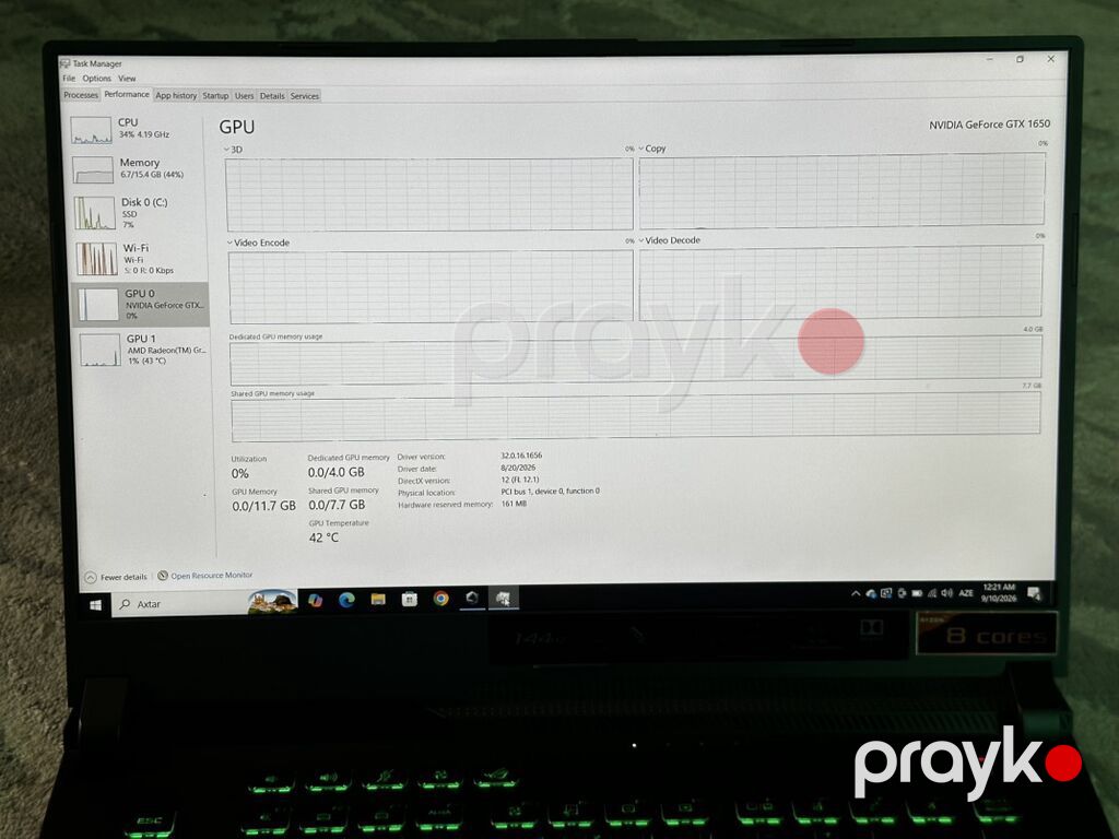 ASUS ROG Strix G15 (G512/G513 seriyası) gaming noutbuku Noutbuk — Asus, Bakı (7)